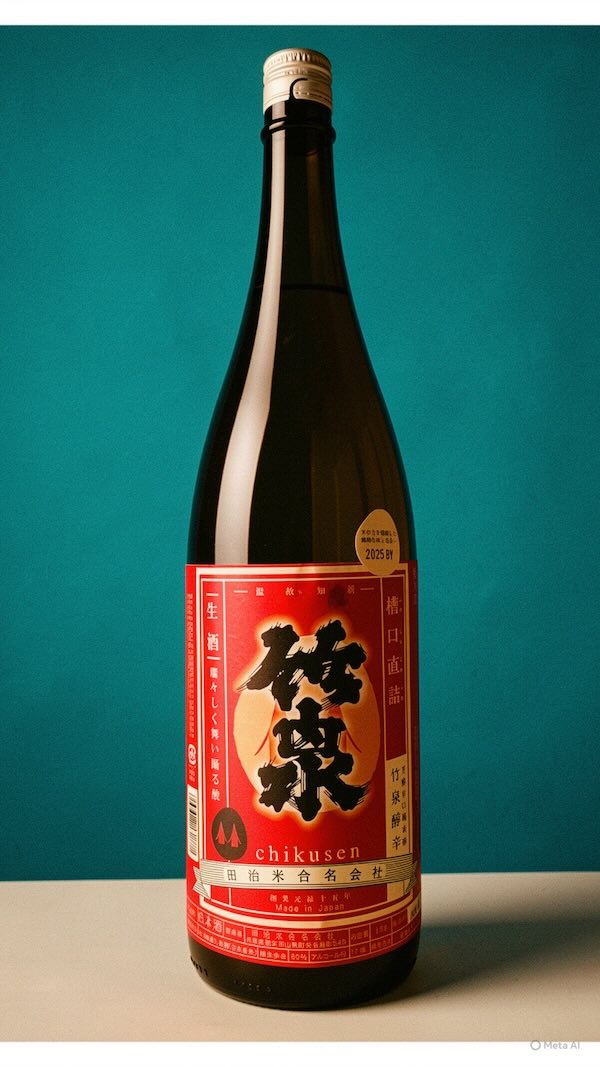 Chikusen: Junmai Nama Genshu "Junkara Funa-kuchi" R7BY 1800ml